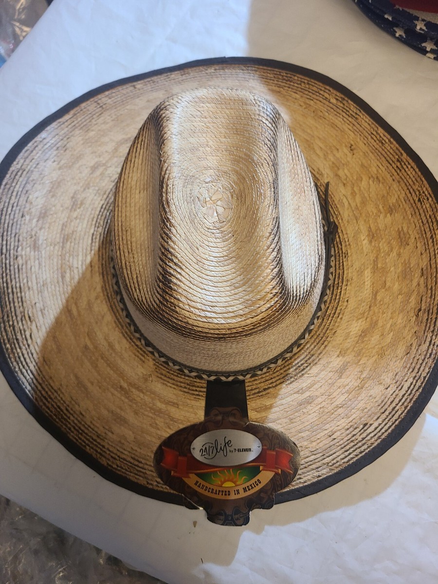 WESTERN COWBOY HAT, 24/7 Life STYLE, PALMA NATURAL PALM VAQUERO By