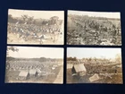 RPPC Real Photo Postcard Set Of 4 WW1 Military Camp Champlain New York NY