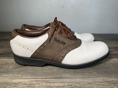 FootJoy Men Brown & White Golf Shoes Size 10 M Item 45518 | eBay