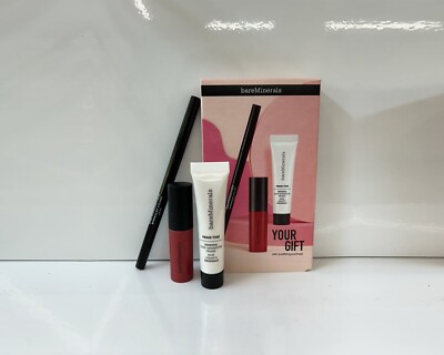 bareMinerals You Gift Set- Eyeliner, Mini Matte Liquid Lipstick & Pore Minimizer