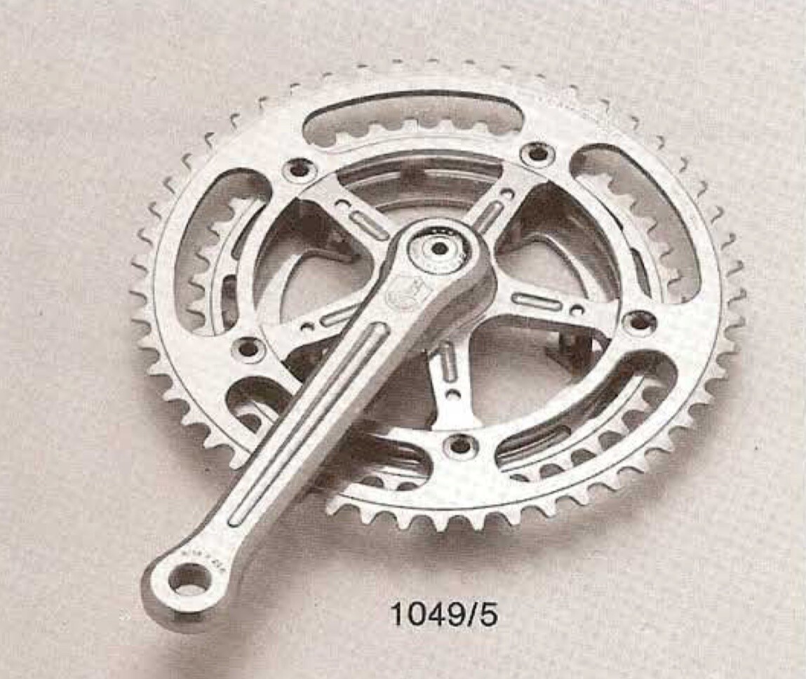 Vintage Rare Jeu De Manivelles Record Campagnolo TRIPLE Nuovo 170 Mm 144 BCD Strada Et BB