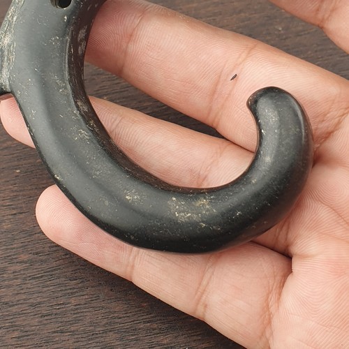 Pietra antica magnetica nera giada pietra scultura animali amuleto perlina - Foto 11 di 18