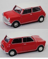 Norev 310520 Austin Mini-Cooper 998 (Typ Mk 1) Tartan Red/Weiß, 1:54