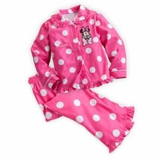 Disney Store Minnie Mouse Size 4 2 Pc. Club Pajamas. BNWT