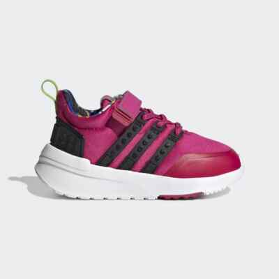 Toddler adidas Originals Lego x Racer TR Trainers EL Strap Magenta GW0922  UK