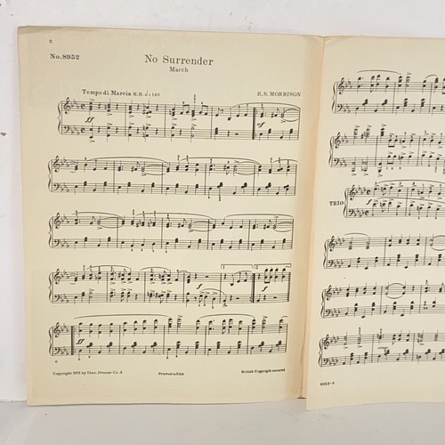 Antique 1911 No Surrender March Piano Sheet Music by R S Morrison - Picture 5 of 11