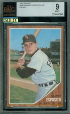 1962 TOPPS LOA # 586 SAMMY ESPOSITO SP PROOF BGS 9 MAC SOLO FINEST $800 CARD *