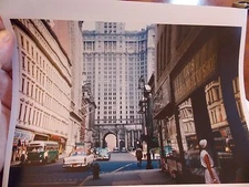 1954 Chambers Street BUS NYCTA Pedestrians NYC  New York City Photo 8 x 10 