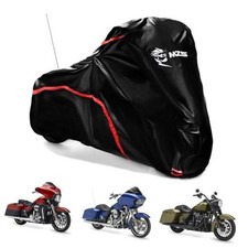 420D Motorcycle Cover - Waterproof Outdoor - 107" - All Season - 107" Side Box