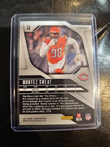 2024 Panini Prizm Montez Felpa Rosso Scintillante - Foto 2 di 2