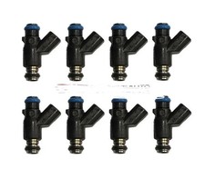 Set Of 8 Delphi 50lb Truck Height Fuel Injectors Chevy Gmc Yukon 6.2 Flex Fuel