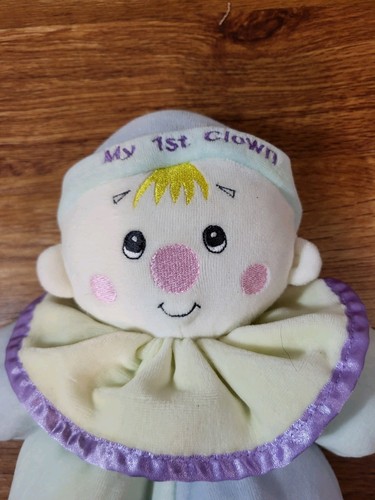Snuggie Toy Baby My 1st Clown Rattle Plush Stuffed Soft Velour 12” DGE #7983 - Picture 2 of 4