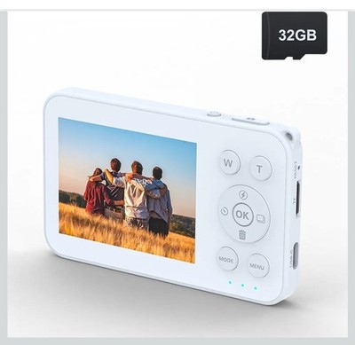 4K Digitalkamera, minimalistische 64MP Point and Shoot Digitalkameras mit 18-fach Zoom