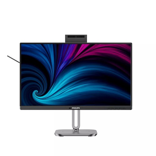 PHILIPS 24B2U4301H 24 inch FHD Monitor 120Hz, IPS Panel, 4ms GtG, Height Adjustment, Webcam, Speakers, (1920x1080 HDMI 1x 1.4 DP 1x 1.4 USB Hub) Charcoal - Image 2
