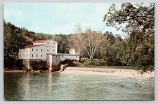 Athens Ohio White s Mill Vintage Chrome Postcard by Alice Dillon