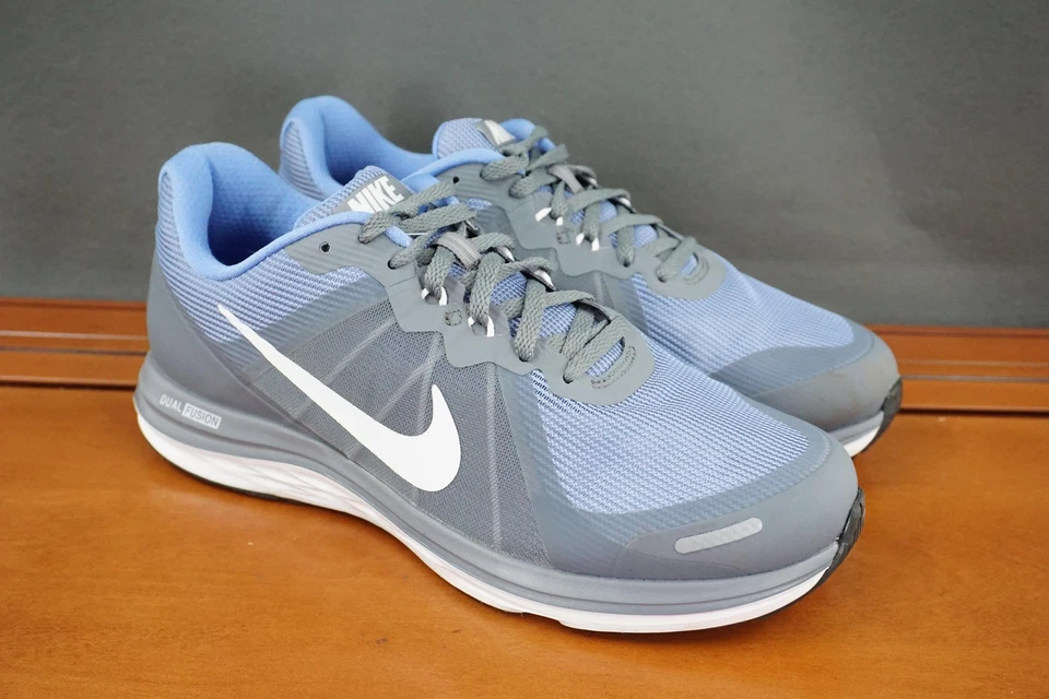 Nike Dual Fusion X 2 Zapatos Mujer Talla 9 Gris Azul Tenis para Correr 819139-002 Foto 3 de 4