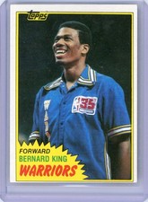 1981-82 Topps - Bernard King #72W 72 West Golden State Warriors 