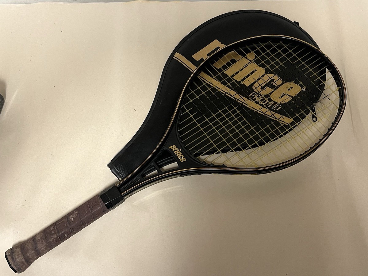 Vintage Prince Graphite Pro 110 Tennis Racket & Original