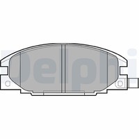 Delphi Bremsbelagsatz, Scheibenbremse Vorderachse U.A. FüR Isuzu, Opel