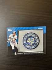Ichiro 2010 Topps Series 1 2009 Jackie Robinson Commemorative Patch #MCP-49 HOF