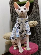 New Christmas Snowflake Clothes for Sphynx Cat Warm Sweater for Hairless Cat Win