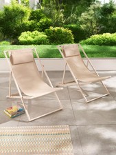 Set of 2 Amalfi Lightweight Folding & Portable Comfortable Chairs for Adults