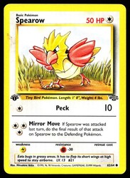 Spearow 62/64 1st Edition Jungle Pokemon TCG
