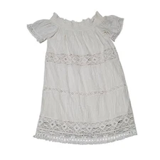 American Eagle Outfitters Dress Women Small White Lace Boho Peasant Cottagecore