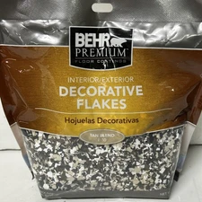 Behr Premium Interior/ Exterior Decorative Flakes Floor F-55 Tan Blend 1 lb Bag