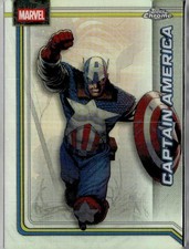 2026 Topps Chrome Marvel Comics #19 Captain America Refractor