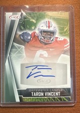 2022 SAGE Low Series - Autographs Taron Vincent #A-TV Black (AU, RC)
