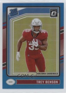 2024 Panini Donruss Optic Rated Aqua Prizm /299 Trey Benson #293 Rookie RC