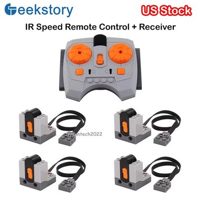 MOC Power Function 8879 IR Speed Adjustable Remote Control IR Receiver Motor Set