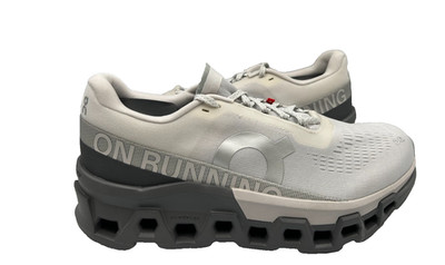 On Cloud Men's CloudMonster Lace Up Athletic Running Shoes Lt Gray Size:10.5 70K