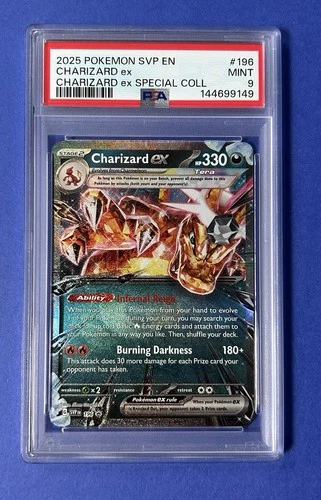 2025 Pokémon SVP EN Charizard ex Charizard ex Special Coll #196 PSA 9 MINT