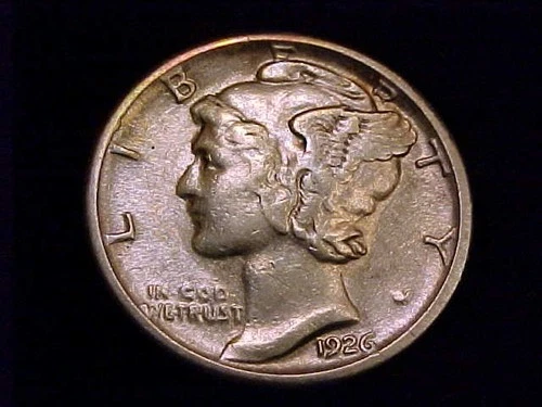 1926-S Mercury Dime, Extra Fine Grade