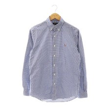 Polo Ralph Lauren POLO RALPH LAUREN Gingham Check Shirt Button Down S P Blue