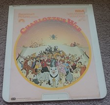 CHARLOTTE'S WEB Videodisc CED RCA SelectaVision UNTESTED