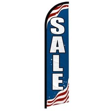 Sale Windless Advertising Swooper Flag Sale Flag Patriotic 100D