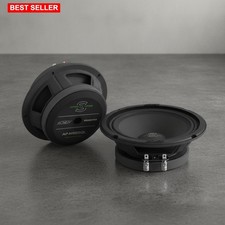 Speakers Car 6.5 Inch 600W 4 Ohm Midrange Apocalypse Black Pair Audio