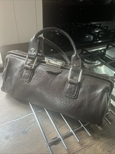 Super *TEXIER* Vintage Brown Leather  Gladstone Doctors Style  Bag With Key