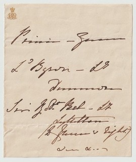 Prince Albert Handwritten Dinner Seating Plans Husband Of Queen Victoria