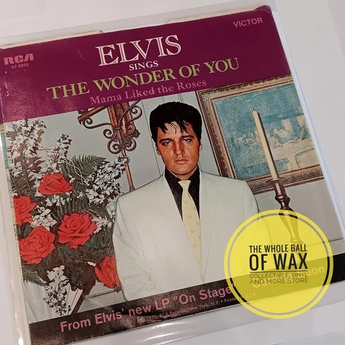 Elvis - The Wonder Of You / Mama Liked The Roses 45 EXCELLENT 1970 RCA 47-9835