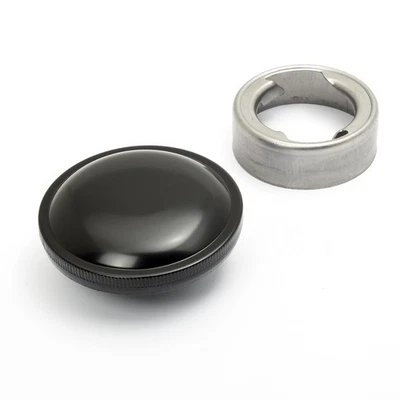 Set Tankdeckel und Stutzen zum Einschweissen, schwarz, universal