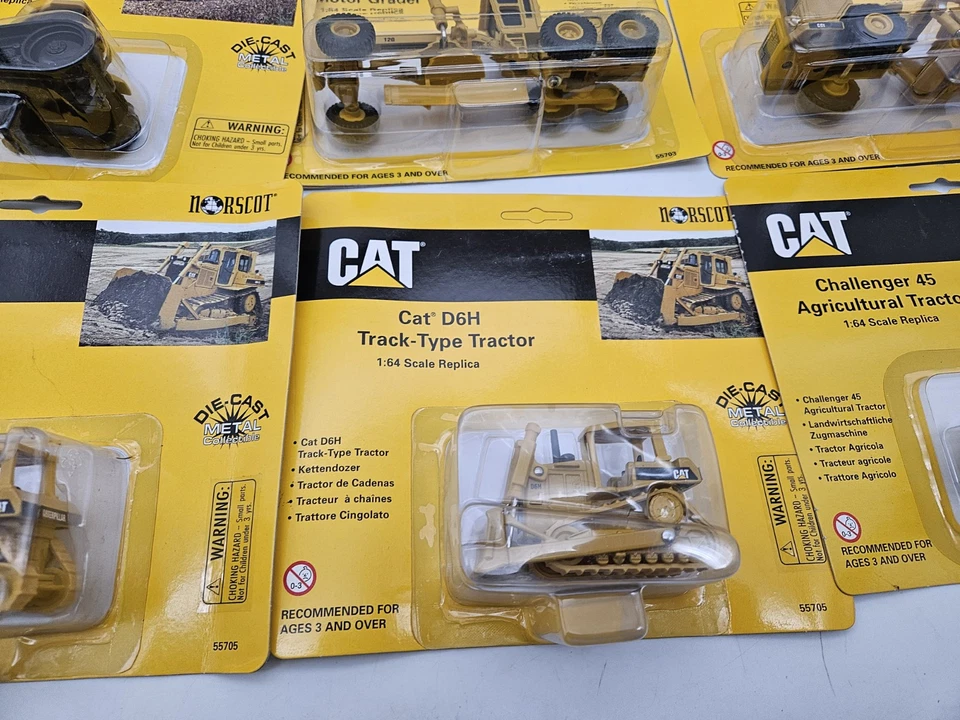 NORSCOT 1/64 масштаб CAT СКРЕБОК ГРЕЙДЕР ТРАКТОР ЛИТОЙ ЛОТ ИЗ 11 - Изображение 4 из 4