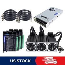 3 Axis Nema 23 Closed Loop Stepper Motor 425oz.in & Servo Driver CL57T CNC Kit