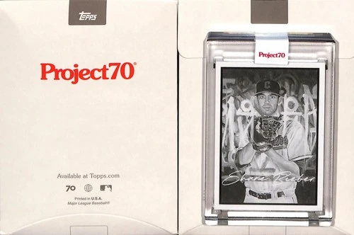 2021 TOPPS PROJECT 70 #816 1967 SHANE BIEBER - CLEVELAND GUARDIANS - JONAS NEVER