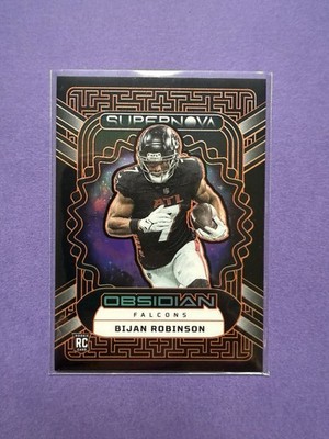 2023 Panini Obsidian -Supernova Bijan Robinson #11 Electric Etch Orange /65 (RC)