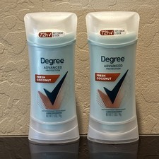 Degree Advanced Women Antiperspirant Deodorant Fresh Coconut 2.6oz 2 Pack Lot