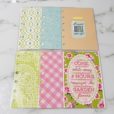 Laminated Dashboard For Filofax, Louis Vuitton Small Kikki K Pocket Size D